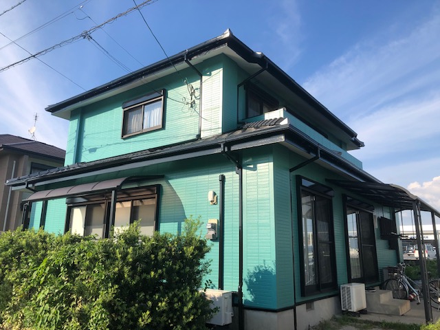 佐賀県三養基郡みやき町戸建て住宅外壁塗装施工後写真